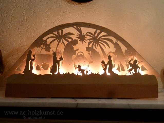 Laubsägearbeit Lichterbogen