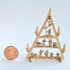 Bastelset Miniatur Lichterspitze 6 cm Engelorchester mit 5 Holzkerzen